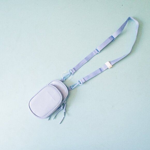 Zara Handbags - NEW Zara Take Me Everywhere Blue Vinyl Crossbody Phone Mini Bag